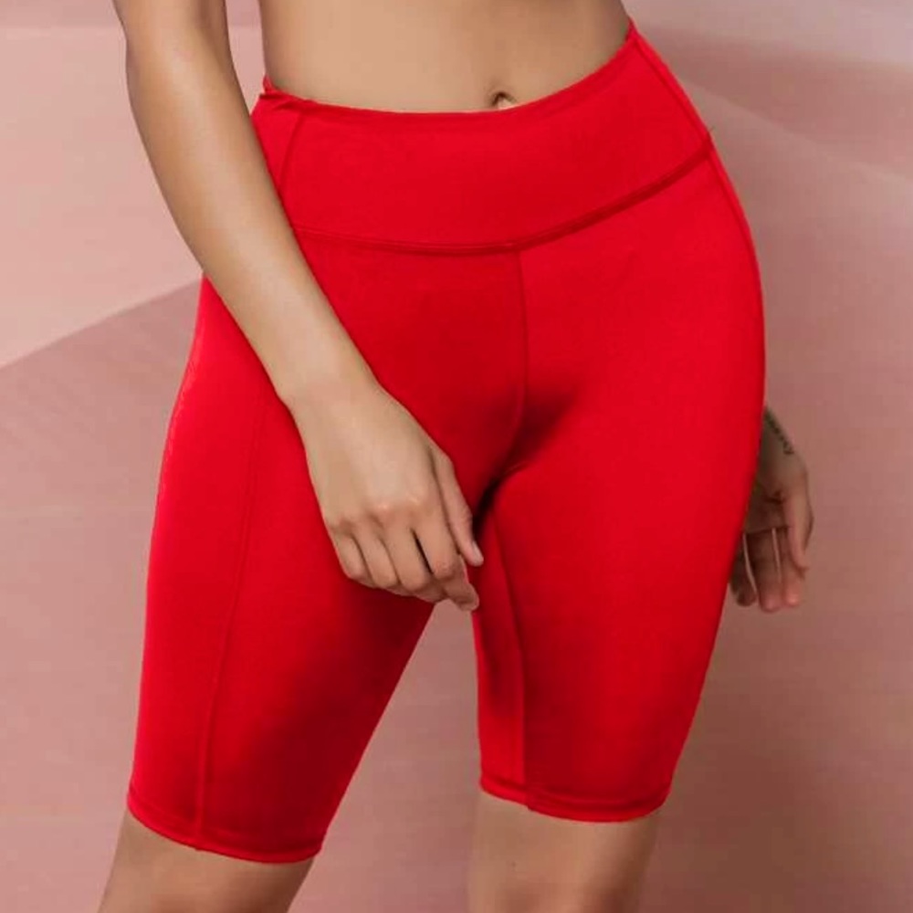 Seomiscky Solid Biker Shorts